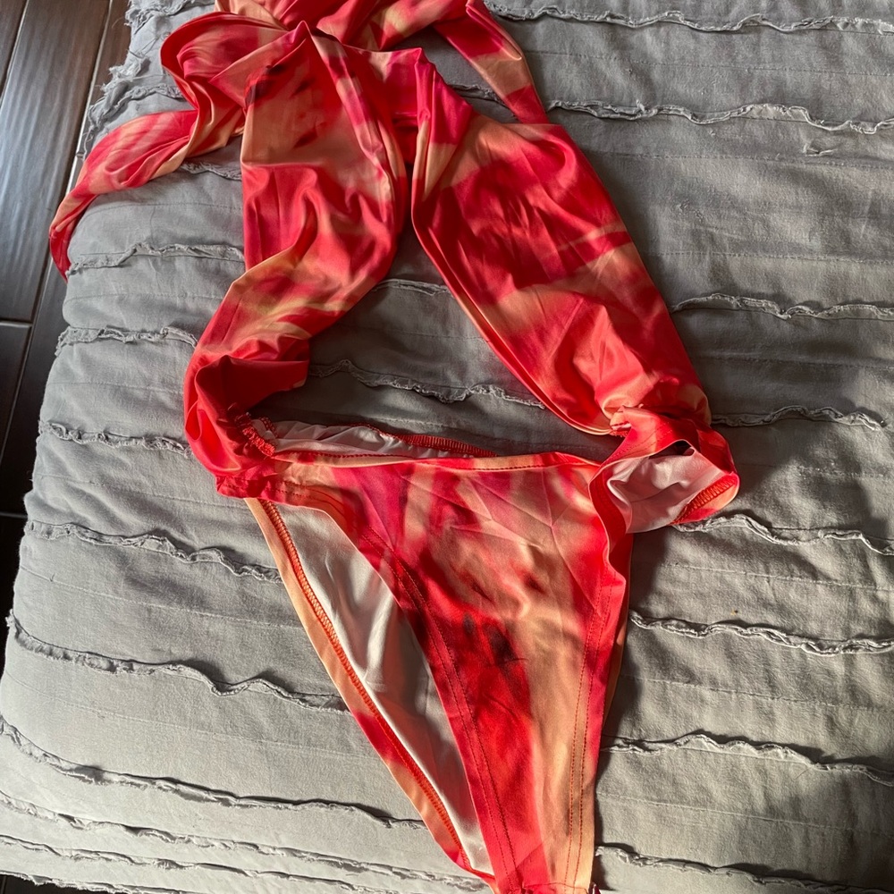 SHEIN bodysuit that ties up to cover the front!